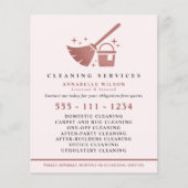 Roos Gold en Blush roze reinigingsservices Flyer (Voorkant)