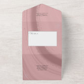 Roos Gold en blush roze roze bruinktbruin All In One Uitnodiging (Buitenkant)