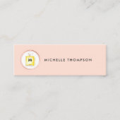 Roos Gold en Blush Roze schoonheidsspecialist Mini Visitekaartje (Voorkant)