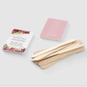 Roos Gold- en Blush Shabby Wedding Program Handwaaier (Niet-gemonteerd)