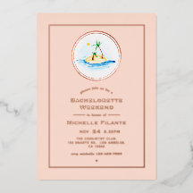 Roos Gold en Blush Tropical Bachelorette Weekend