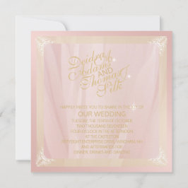 Roos Gold en Blush uitnodigingen