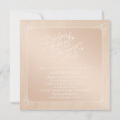 Roos Gold en Blush uitnodigingen (Achterkant)