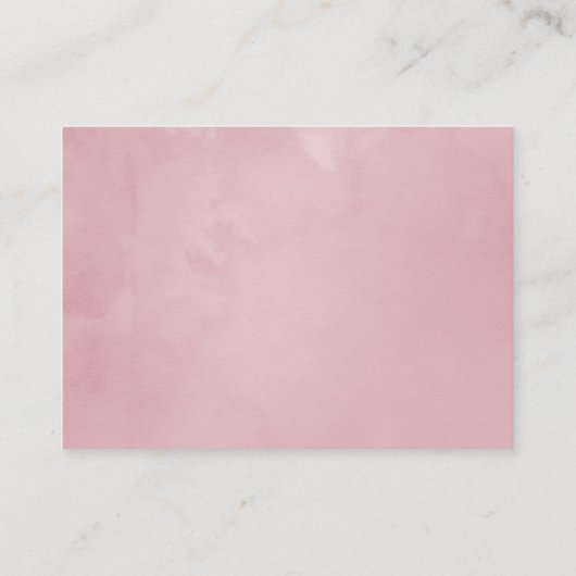  Roos Gold en Blush Wedding Accommodations Informatiekaartje (Achterkant)