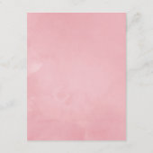 Roos Gold en Blush Wedding Guest - Gegevens Informatiekaartje (Achterkant)