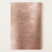 Roos Gold en gepersonaliseerde glitter-planner Planner (Achterkant)