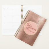 Roos Gold en gepersonaliseerde glitter-planner Planner (Display)