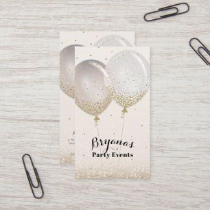 Roos Gold en Glitter Pink Blush Party Event Planne Visitekaartje