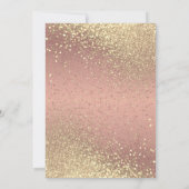 Roos Gold en Gold Glitter Kaart (Achterkant)