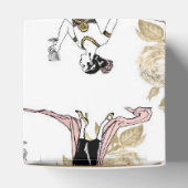 Roos Gold en goudwijn Bedankdoosjes (Bovenkant)