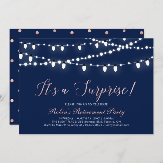 Roos Gold en marine | Pensioenfonds voor ondernemi Kaart (Voorkant / Achterkant)