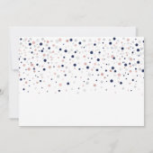 Roos Gold- en marineballon Modern 30-jarige verjaa Kaart (Achterkant)