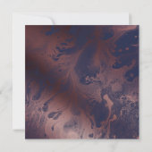 Roos Gold en marinesblauwe marmer vieren met ons Kaart (Achterkant)