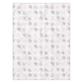 Roos Gold en marmer Snowflake kerstpatronen Tafelkleed (Voorkant)