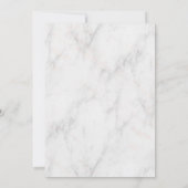 Roos Gold en marmer Verloving Kaart (Achterkant)