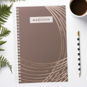 Roos Gold en Mauve Abstract Trendy op maat Planner