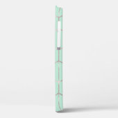 Roos Gold en Mint Chic Hexagon Geometrische gram Case-Mate iPhone Case (Achterkant / Links)