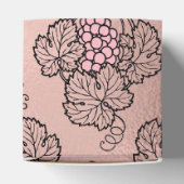 Roos Gold en Pink Wine Theme Bedankdoosjes (Bovenkant)