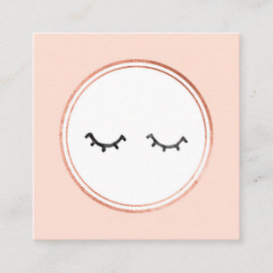 Roos Gold en roze Makeup Artist Social Media Picto Vierkante Visitekaartje