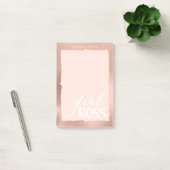 Roos Gold en Roze stijlvolle meubelboss Post-it® Notes (Kantoor)