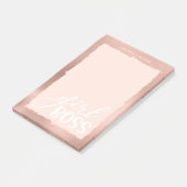 Roos Gold en Roze stijlvolle meubelboss Post-it® Notes (Schuin)
