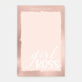 Roos Gold en Roze stijlvolle meubelboss Post-it® Notes (Voorkant)