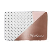 Roos Gold en Stip Badmat (Voorkant)