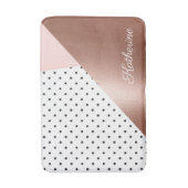 Roos Gold en Stip Badmat (Voorkant Verticaal)