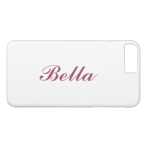 Roos Gold en transparante Named iPhone 7 Plus iPhone 8/7 Plus Hoesje