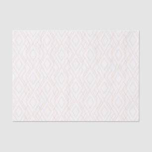 Roos Gold en White Art Deco Pattern Tissuepapier