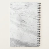 Roos Gold en witte marmerbenodigdheden Planner (Achterkant)