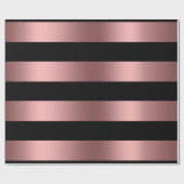 Roos Gold en zwart Cadeaupapier (Vlak)