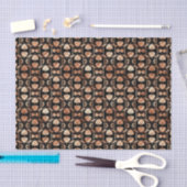 Roos Gold en zwart Floral Art Deco Pattern Tissuepapier (Craft)
