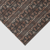 Roos Gold en zwart Floral Art Deco Pattern Tissuepapier (Detail)