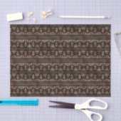 Roos Gold en zwart Floral Art Deco Pattern Tissuepapier (Craft)