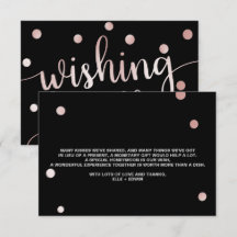 Roos Gold en zwart | Glam Wedding Wishing Well