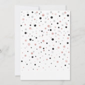 Roos Gold en zwarte ballonnen Moderne verjaardag Kaart (Achterkant)