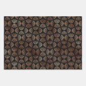 Roos Gold- en zwarte Deco-patronen Inpakpapier Vel (Voorkant 2)