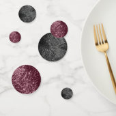 Roos Gold en zwarte glitter Confetti (Groep)