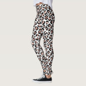 Roos Gold en zwarte luipaard afdrukken - Dierlijk  Leggings (Links)