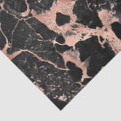 Roos Gold en zwarte marmer-loskoppeling Tissuepapier (Detail)