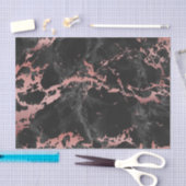 Roos Gold en zwarte marmer Tissuepapier (Craft)