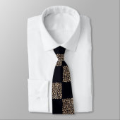 Roos Gold en zwarte stippen Stropdas (Gebonden)