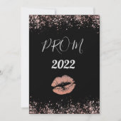 Roos Gold en zwarte uitnodiging (Voorkant)