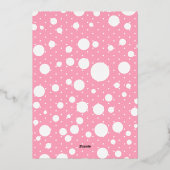 Roos Gold Engagement Party Foto Folie Uitnodiging (Achterkant)