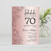 Roos Gold Enterprise 70e verjaardag Kaart (Staand voorkant)
