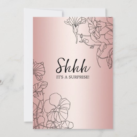 Roos Gold Enterprise 80e verjaardag Kaart (Achterkant)