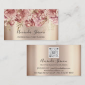 Roos Gold Event Planner QR CODE Logo Visitekaartje (Voorkant / Achterkant)