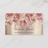 Roos Gold Event Planner QR CODE Logo Visitekaartje (Voorkant)
