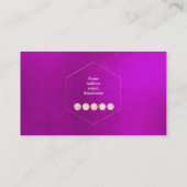 ROOS GOLD EYE LASHT IRIDESCENT MAGENTA VISITEKAARTJE (Achterkant)